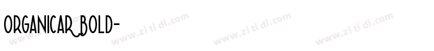 OrganicaR Bold字体转换